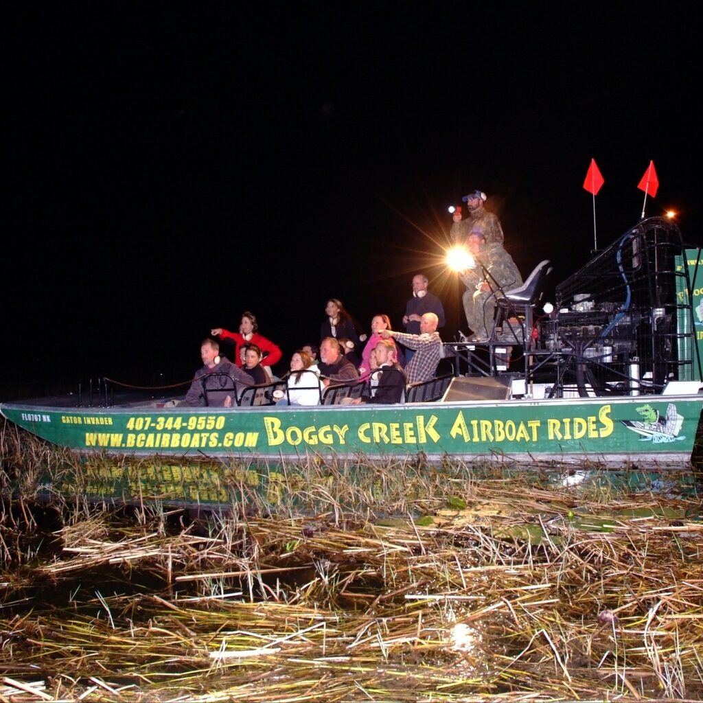 1-Hour Boggy Creek Night Airboat Tour in United States