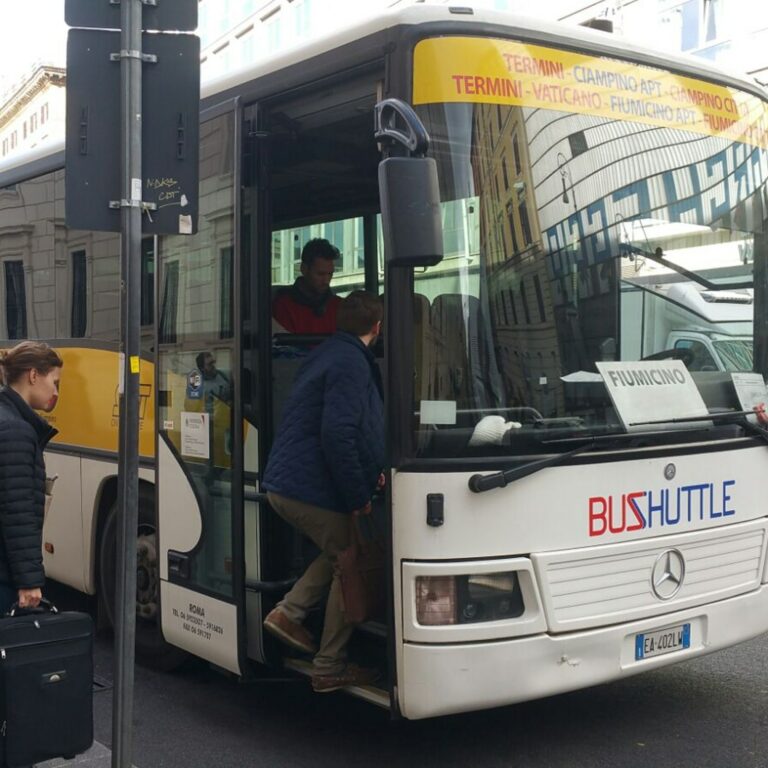 Fiumicino Airport Shuttle Bus to/from Rome in Italy