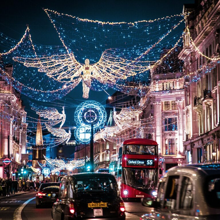 Christmas Light Experience of London on Vintage Open Top Routemaster in United Kingdom