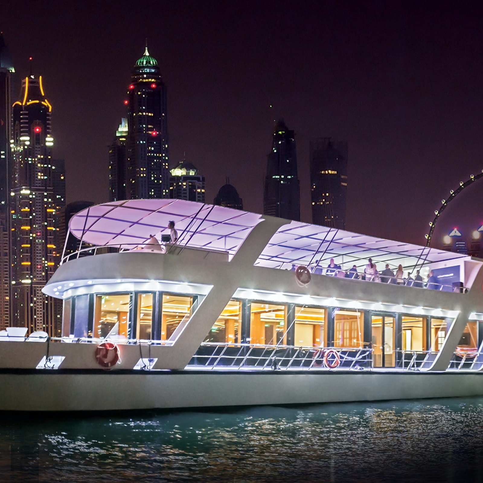 Luxury Dubai Marina Dinner Cruise with Live Music in United Arab Emirates