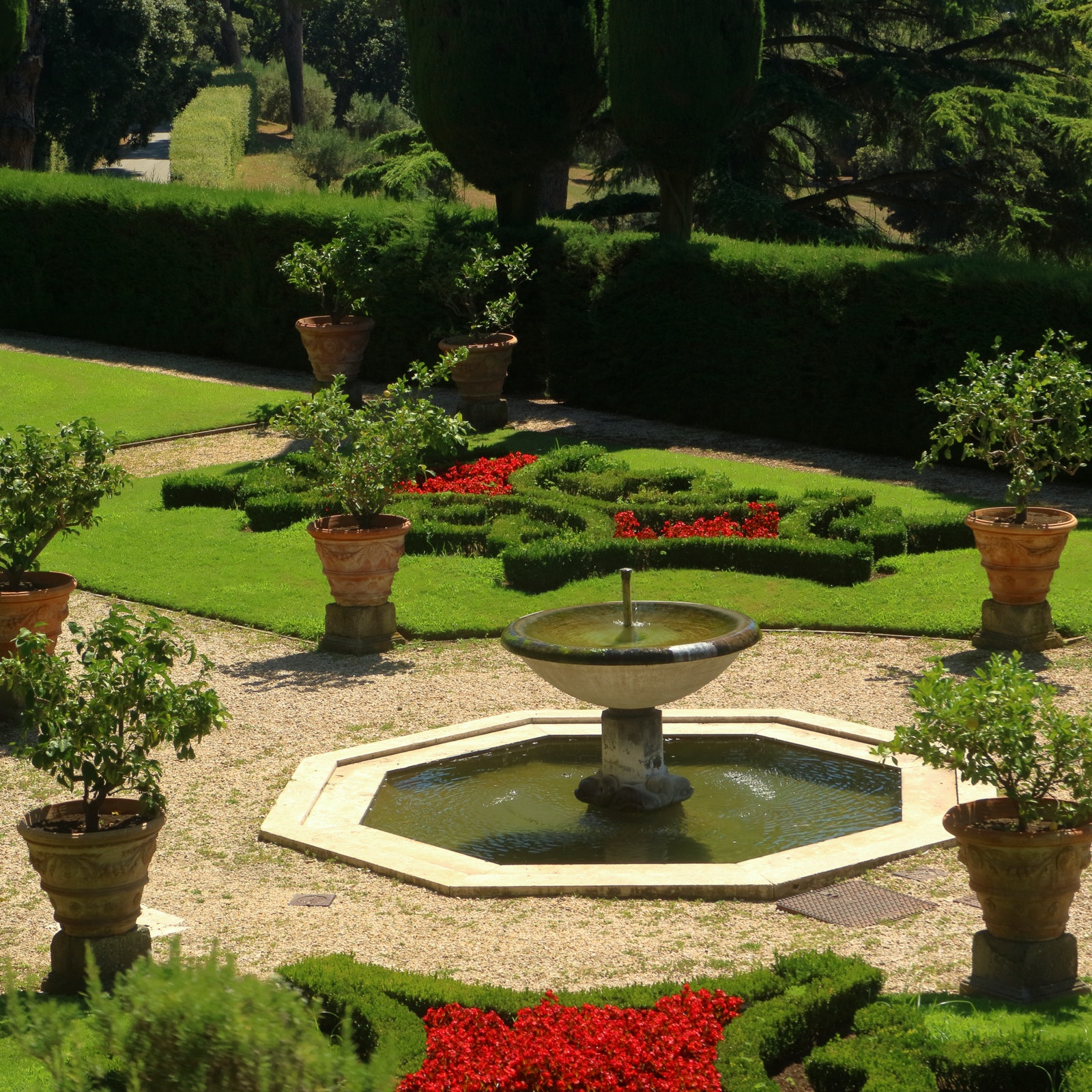 Papale Gardens & Palace at Castel Gandolfo in Italy