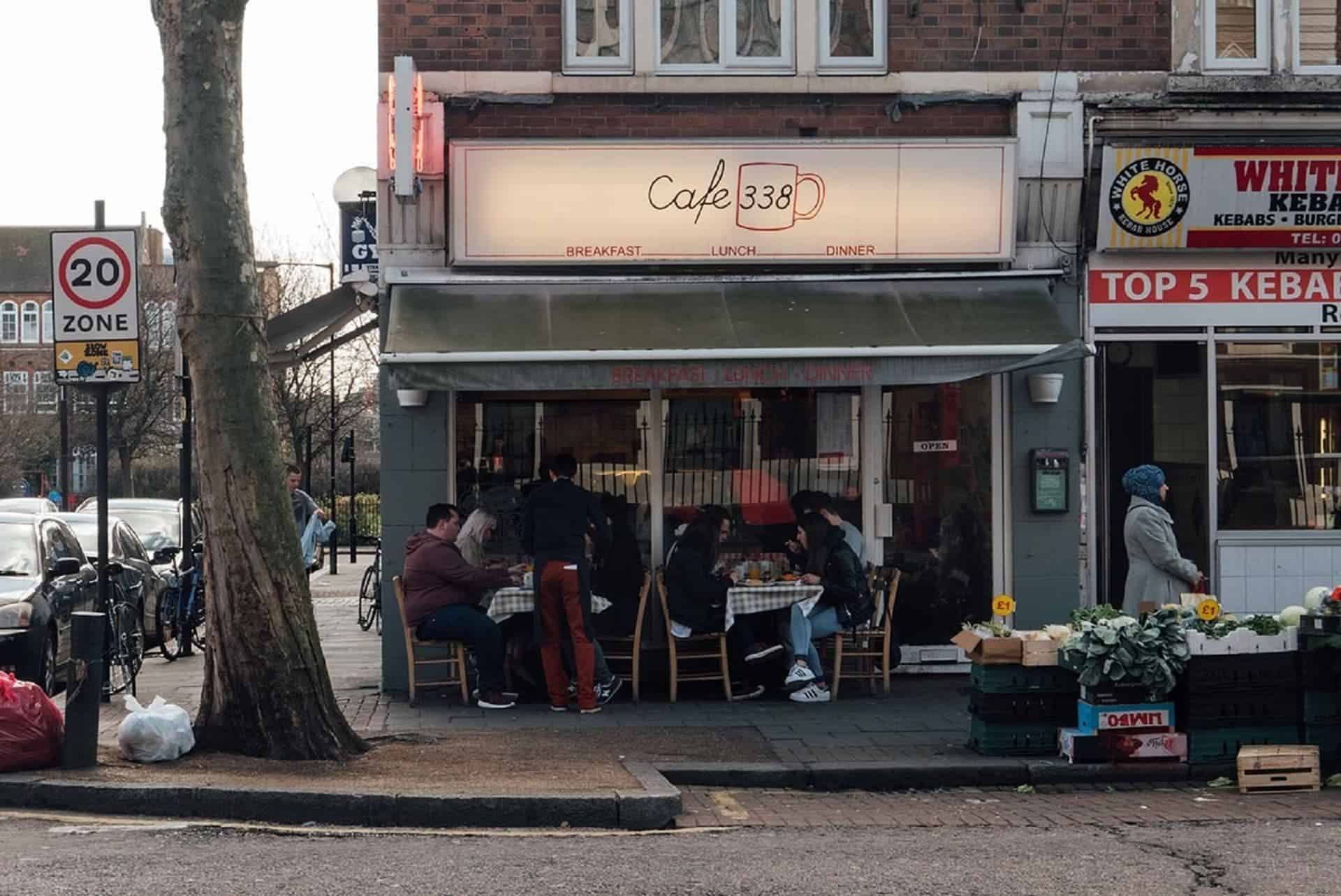 Cafe 338 London in UK