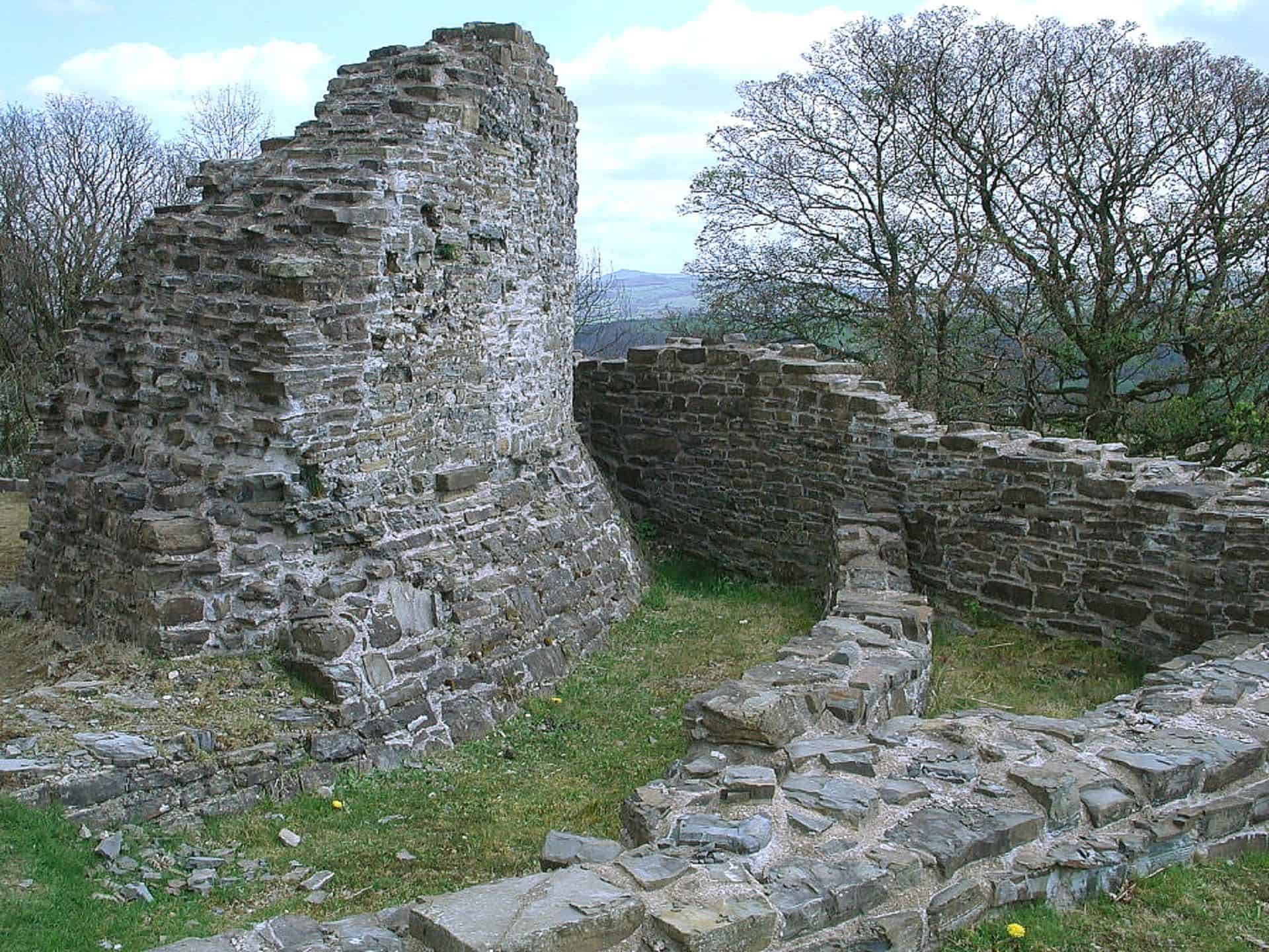 Dolforwyn Castle in UK