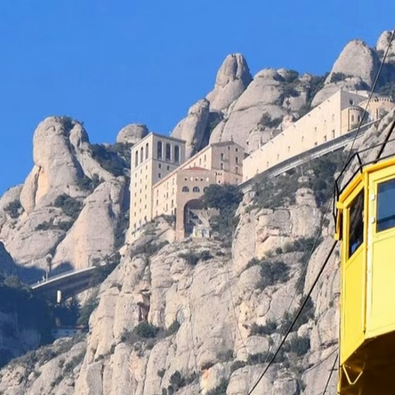 Montserrat Cable Car: Descent and Ascent in Spain