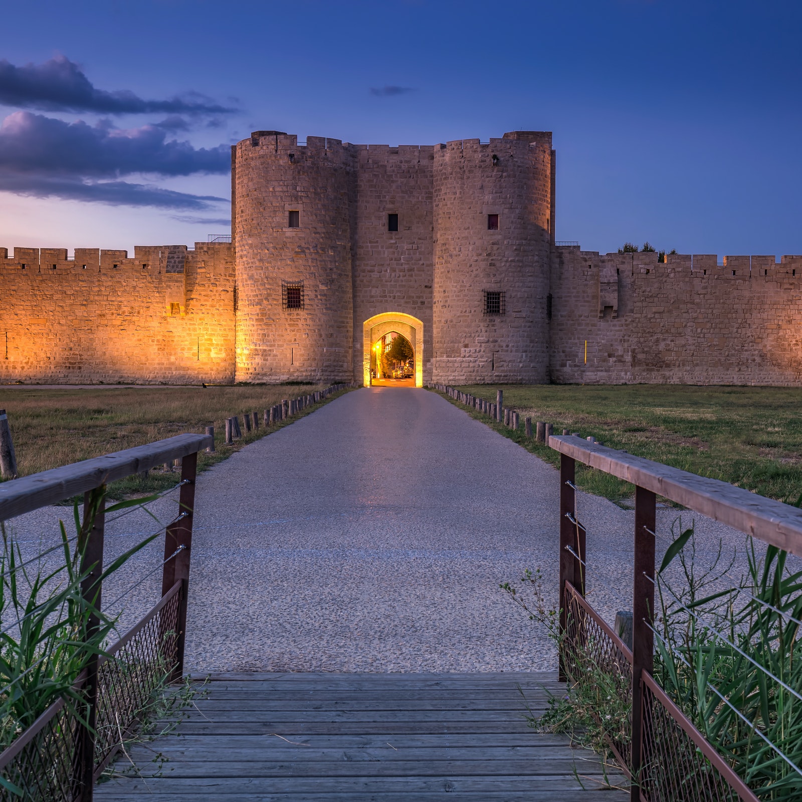 Towers and Ramparts of Aigues-Mortes in France